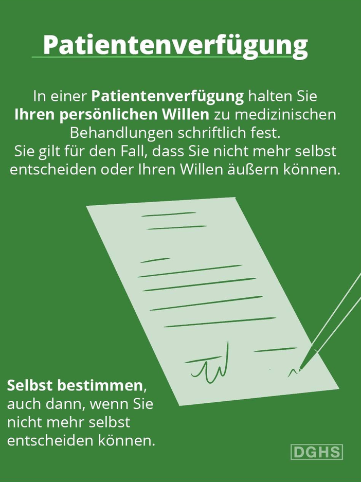 facebook-Tafel zur Patientenverfügung